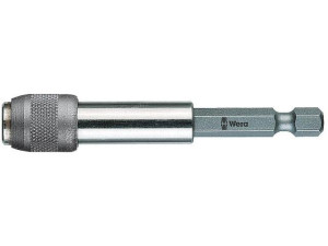 Bithalter mit 6-kant-Aufnahme und Schnellwechselfutter Länge 77mm