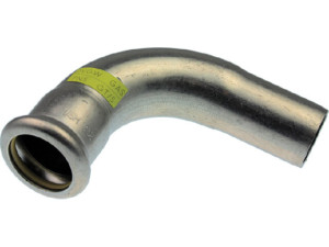 Logafix Edelstahl Gas Bogen 90 i/a 35 f. M-Presskontur