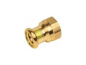 Sanha Gas-Pressfitting , Übergangsmuffe -Muf. 22x1/2 Rotguss, Nr.11270g