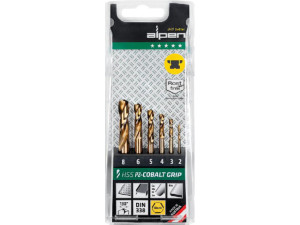 Hss Spiralbohrer-Set ALPEN 6-teilig DIN 1897 PZ extra kurz