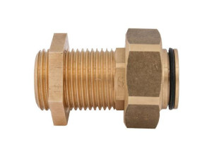 Belüfterverschraubung für 8206+8208, Außengewinde 1/2" x Innengewinde 3/4", Messing-blank