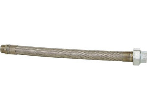 Edelstahl Flexschlauch DN15 (1/2") L 300mm IGxAG für Gasleitungen, Trinkwasserleitungen, Heizungsanlagen