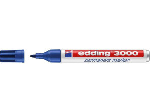 Edding Permanentmarker 3000 blau Strichbreite 1, 5 - 3mm Rundspitze