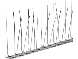 Taubenschutz aus Edelstahl 2-reihig, 1 Meter