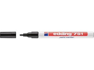 Edding Lackmarker 751 schwarz Strichbreite 1 - 2mm Rundspitze
