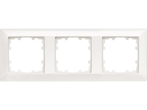 Rahmen 80-mm-Maß 3fach, 222mmx80mm elektroweiß / 1 Stück