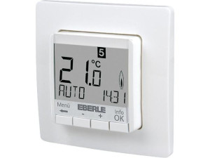 Eberle Unterputz Temperaturregler FIT 3R mit Hinterbeleuchtung weiss
