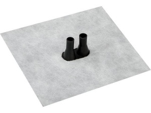 Doppelleitungsmanschette DD3 2x4-8mm Vlies-Butyl Klebekragen