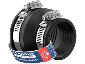 Adapterkupplung CAC 0651 Spannber. 50-65 x 35-42mm EPDM, PN 0,6 bar