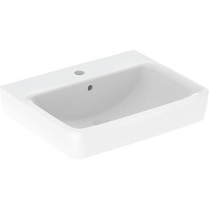 Waschtisch Geberit Renova Plan weiß BxHxT: 600x185x480mm