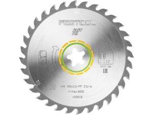 Kreissägeblatt Festool 190 x 2,6 mm Bohrung d FF, Zähne 21