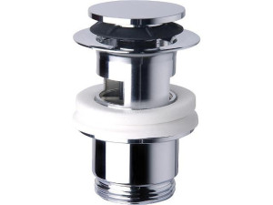 Schaftventil "Klicker" mit Überlauf und kl. Stopfen D 48mmx1 1/4"x60mm
