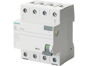 Fi-schutzschalter Siemens, 4-polig, Typ A, 25A, 30mA, 5SV3342-6