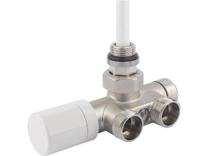 Thermostatventil Einpunktanschl DN15 (1/2')xDN20 (3/4') EK Zweirohrsys Eckform vernick
