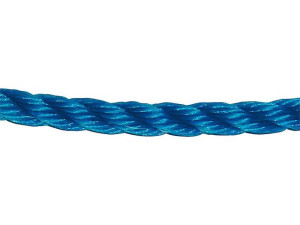Gewa-faserseil, Polypropylen gedreht d= 6mm, Länge 10m Farbe blau