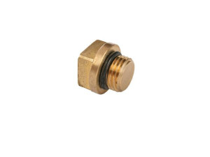 Entleerungsstopfen mit O-Ring, schwere Ausführung, DN8, 1/4", aus Messing