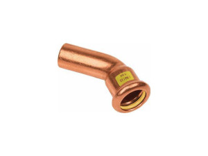 Sanha Gas-Pressfitting , Bogen 45Gr, 22mm Kupfer, Nr.10040
