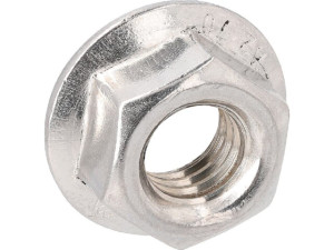 Sechskantmuttern mit Flansch ohne Sperrverzahnung DIN 6923 A2-70 M 6 VPE: 200