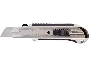 Universalmesser 25mm, 6-stufig, Metallkörper mit Feststellrand, Länge 190mm