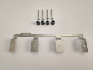 Egmatec Edelstahl Akku-Wandhalterung passend für 3 X Makita 18V - Akkus