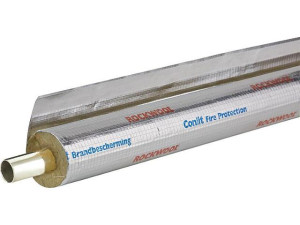 Rockwool Conlit 150 U Brandschutz-Rohrschalen, Alu, 1m 76 / 37,0