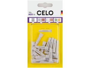 Celo Blister Mehrzweckdübel mit Kragen MZK 6, VPE 20 Stück Blister