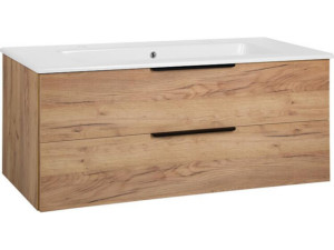 Wtu + Keramik-WT LOSSA Asteiche Cortina 2 Auszüge Breite 1210 mm