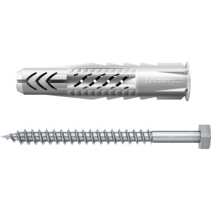 Fischer WCN K Sanitär-Befestigung für Stand-WCs, Bidets, 8mm, grau, VPE 2 Stück