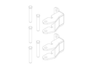 Scharniere für Glastür mit Bolzen everp.