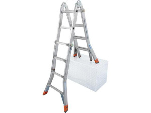 Teleskopleiter KRAUSE Aluminium, Monto - TeleMatic 4x4 Sprossen