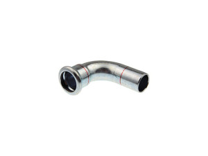 Logafix C-Stahl Bogen 90° Press x Einschiebeende i/a 28 Pressfitting M-Kontur