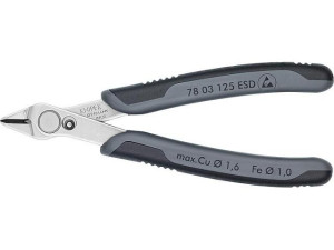 Seitenschneider KNIPEX Super Knips Zange brüniert Länge 125 mm