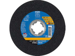 Trennscheibe PFERD d 125 x 1,6mm X-Lock, gerade für Stahl, Edelstahl