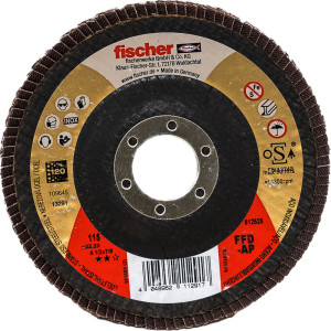 Fischer FFD-AP 115 K120 Inox 115mm Zirkonkorund, schräg, gekröpft für Stahl, Edelstahl 1 Stück