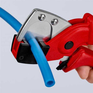 Knipex Schlauchschere Rohrschneider für Mehrschicht- und Pneumatikschläuche 4-20 mm