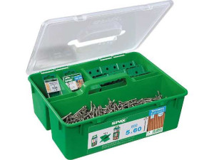 Zylinderkopfschraubenset Spax Edelstahl A2 850 Stück d5,0x60mm, Green Box
