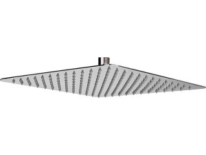 Kopfbrause Edelstahl, gebürstet 200x200mm, Höhe Rand: 2mm eckig
