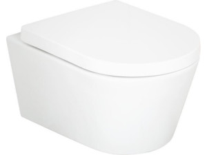 Wand-tiefspül-wc Kureika BxHxT: 360x320x540 mm Spülrandlos Keramik weiß