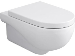 Wc-set Evenes Wand-Tiefspül, spülrandlos, Softclose, Keramik, Weiß, inkl. WC-Sitz, 350x335x550 mm