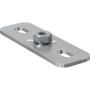 Fischer GPS M10 Grundplatte 120x40x4mm M10 punktgeschweißt galvanisch verzinkt VPE 25 Stück