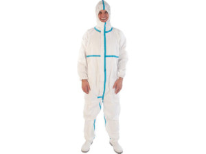 Overall Mikro Plus , weiß, Größe XXL, 1 Stück