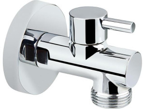Design-kugel Geräteventil Wandanschluss AG 1/2" Geräteanschluss AG 3/4 verchromt
