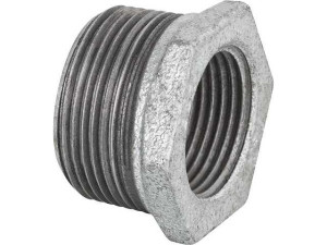 Tempergussfitting verzinkt Reduzierstück DN40 (1 1/2")xDN15 (1/2") AGxIG
