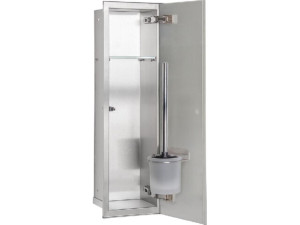 Wc-wandcontainer Edelstahl befliesbar Flat 600 1 Türe rechts