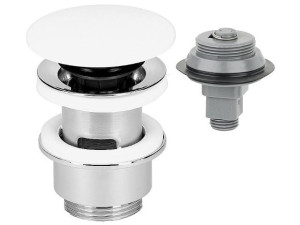 Schaftventil Klicker/feststehend Abdeckplatte Corian, d 72 mm, Länge=30-45 mm, mit Überlauf