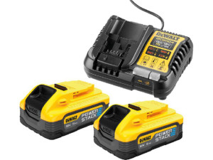 Akku-starter-set DeWalt DCB1104H2-QW 18V mit 2 x 5,0 Ah Akkus Powerstack und Schnellladegerät