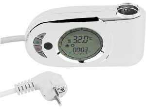 Raumtemperaturregler INFRA, für Badheizkörper max. 2000W, Farbe: Weiß, PF1K