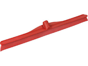 Hygiene-wasserschieber, Kunststoff, einlippig, 60cm, rot