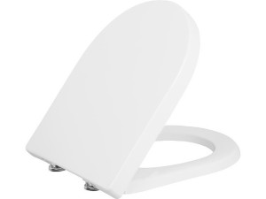 Wc-sitz Jari, weiß, Softclose, aus Duroplast, Edelstahlscharnier
