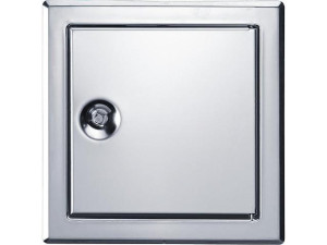 Upmann Revisionstür SOFTLINE Edelstahl mit Vierkantverschluss Einbaumaß 400x400mm